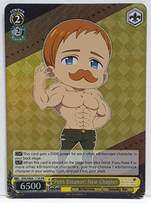 English Weiss Schwarz Petit Escanor : Nouveau Chapitre Sds/Sx05-113s Pr Foil