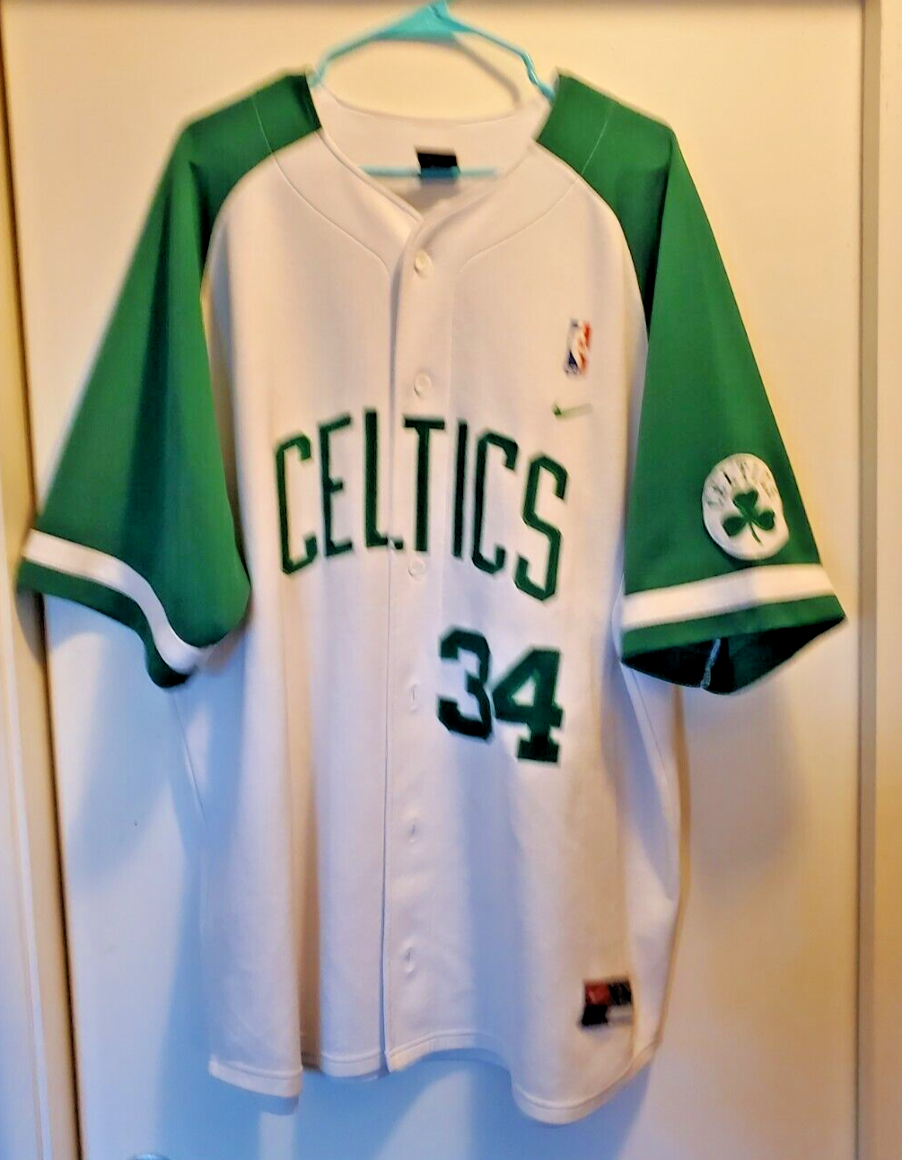 NBA CELTICS PIERCE 34 ウォームアップウェア 2XL Nike NBA Paul Pierce #34 Boston Celtics Warm Up Jacket