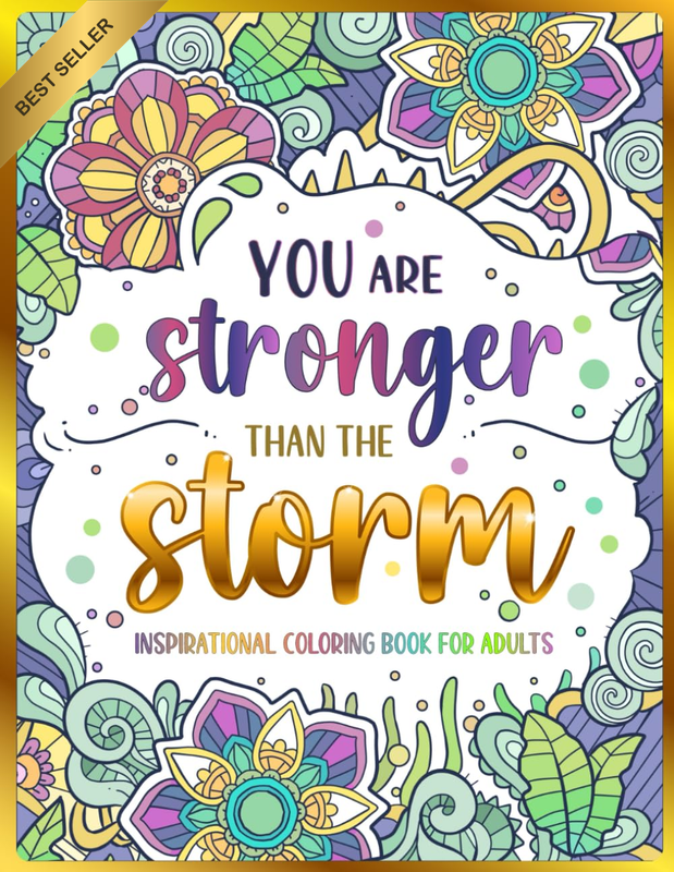 Inspirational Coloring Book for Adults: 50 Motivational Quotes & Patterns to Col