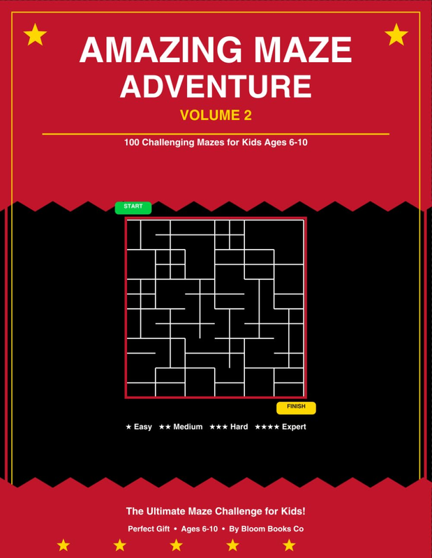 Amazing Maze Adventure Volume 2: 100 Challenging Mazes for Kids Ages 6-10 with 4