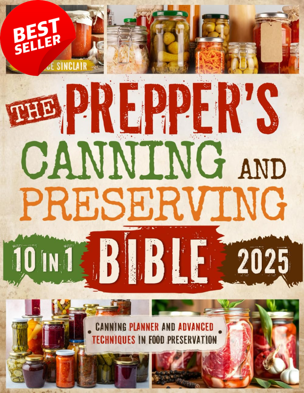 Prepper's Canning & Preserving Bible: 10-in-1 Guide, Long-Term Food Storage