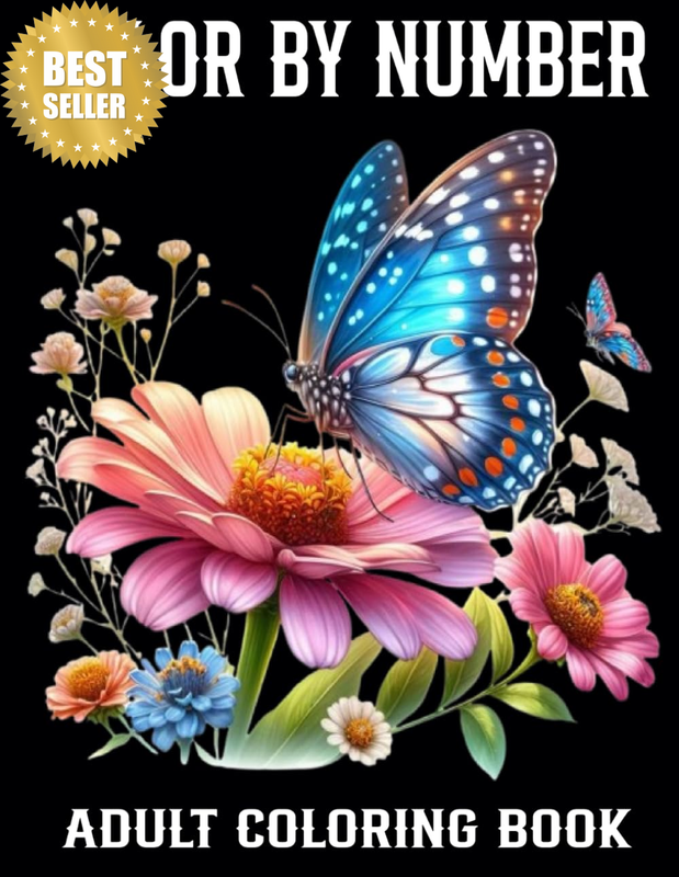 Color by Number Adult Coloring Book: Color by Number Coloring Book Easy Fun Colo
