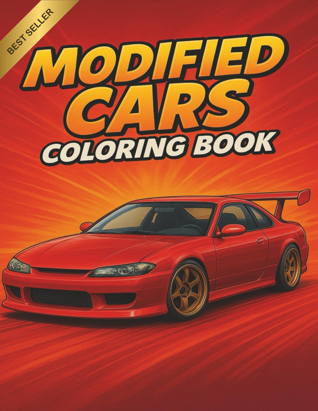 Modified Cars Coloring Book – Extreme Tuning, Custom Builds & Drift Machines for