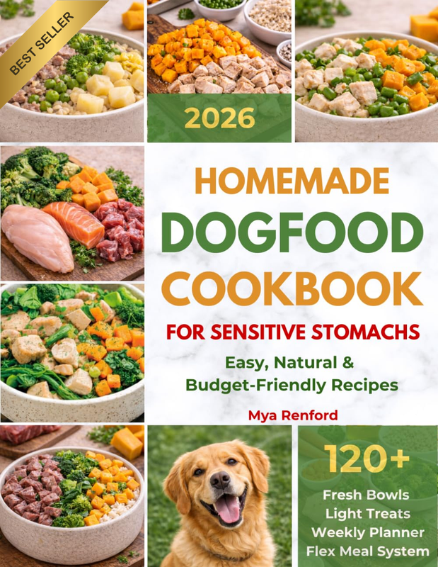 The Homemade Dog Food Cookbook: Simple, Balanced & Budget-Friendly Recipes for E