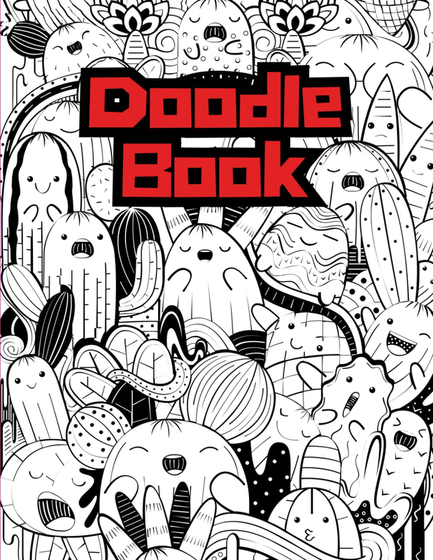 Doodle Book. Drawing Pad for Kids: Blank Paper Sketch Book for Drawing Practice.