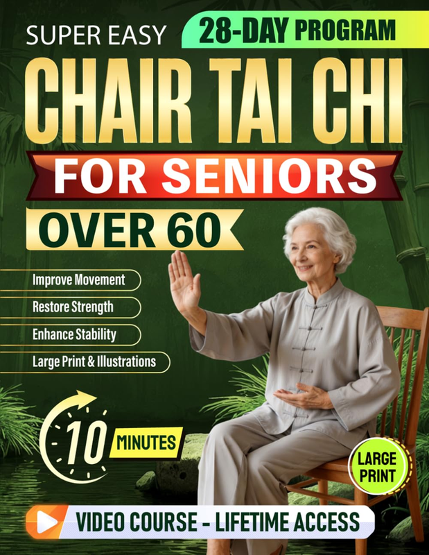 Super Easy Chair Tai Chi for Seniors over 60: Relaxing 10-Minute Daily Seated Fl