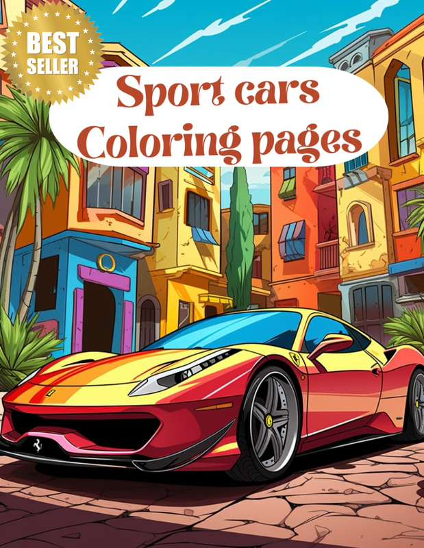 Sport Cars: Coloring Book
