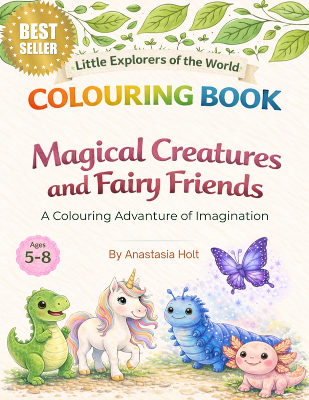 MAGICAL CREATURES and FAIRY FRIENDS: an Activity Colouring Book for Kids Ages 5–