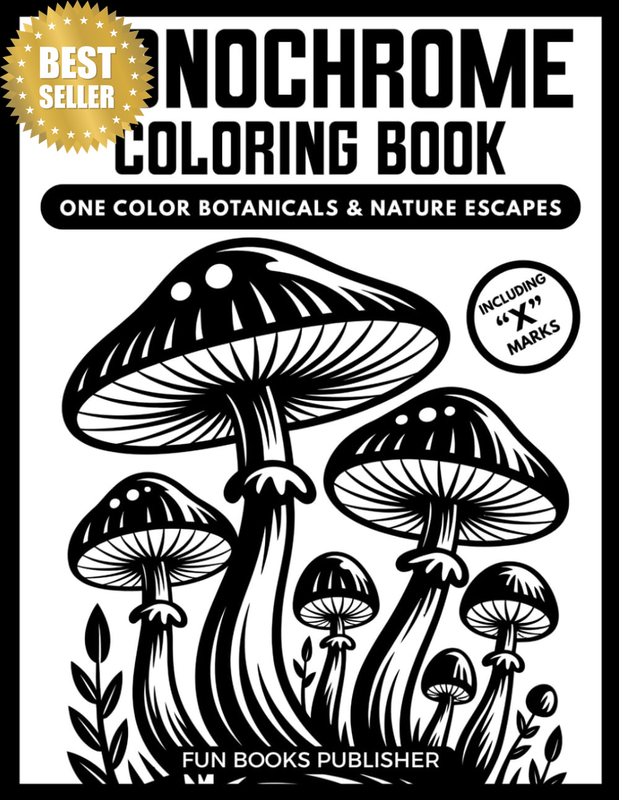 Adult Coloring Book: Stress Relief & Inspiration: Discover Relaxation with Mindf