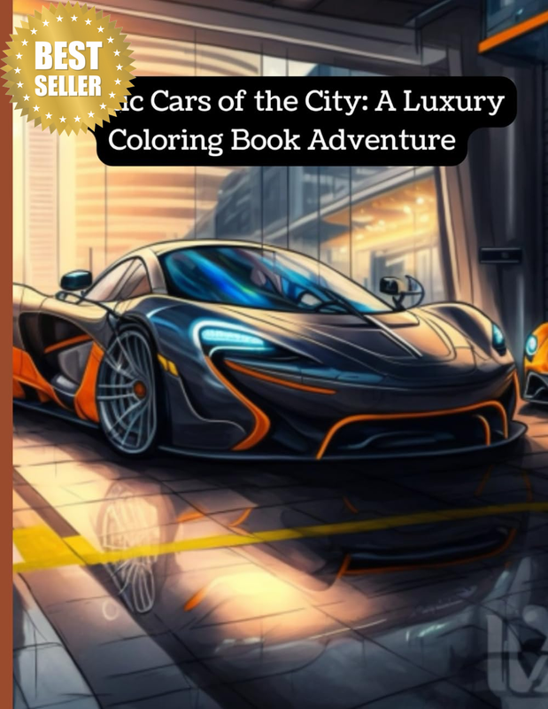 Exotic Cars of the City: a Luxury Coloring Book Adventure: Dream Super Cars Colo