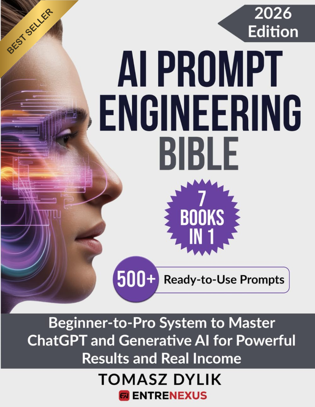 AI Prompt Engineering Bible (7 Books in 1): Beginner-To-Pro System to Master Cha