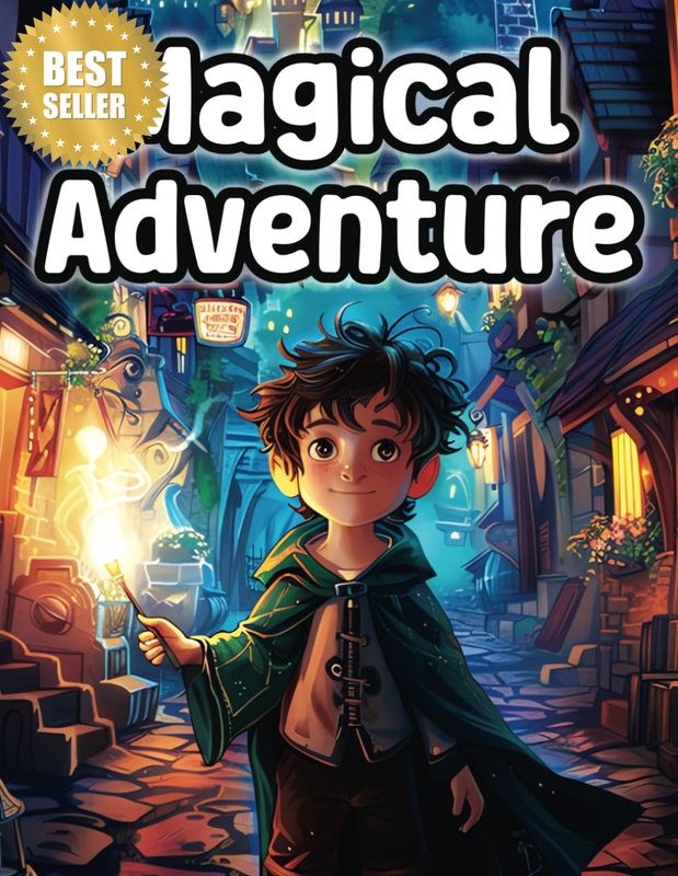 Fantasy Magical Adventure Coloring Book for Adults and Teens: Join Captivating M