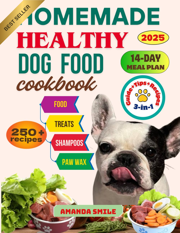 Homemade Healthy Dog Food Cookbook: 250+ Easy, Quick, Nutritious Dog Food and Tr