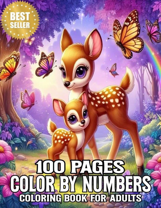 100 Page Color by Number Coloring Book for Adult: 100 Page Color by Number Color