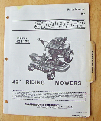 Snapper 42 inch riding mower hot sale
