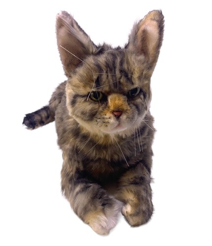 Petsies Forevers Custom Made Plush Cat Striped Tabby Gray White Brown Lifesize