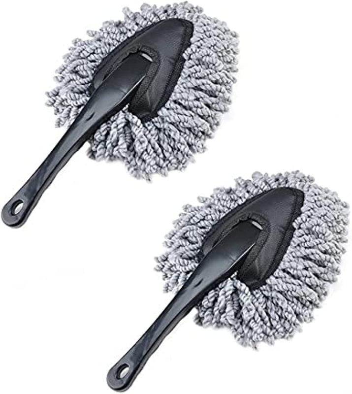 2 Pack Super Soft Microfiber Car Dash Duster Brush for Car C