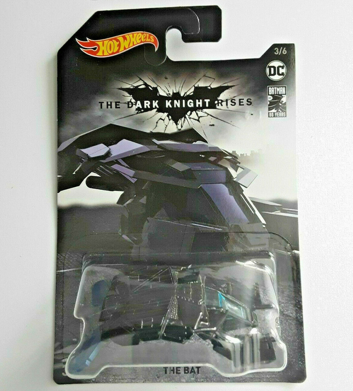 Hot Wheels "THE BAT" FLYING VEHICLE 3/6 WALMART BATMAN 80 YEARS Series