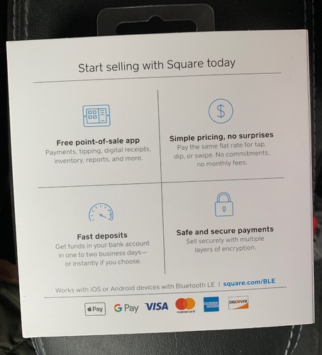 NEW SQUARE READER CONTACTLESS CHIP MAGSTRIPE ACCEPT PAYMENTS EVERYWHERE - NEW
