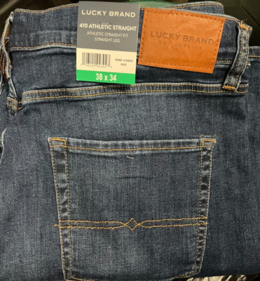 Blue Lucky Brand Men s 410 Jeans Athletic Straight 38x34