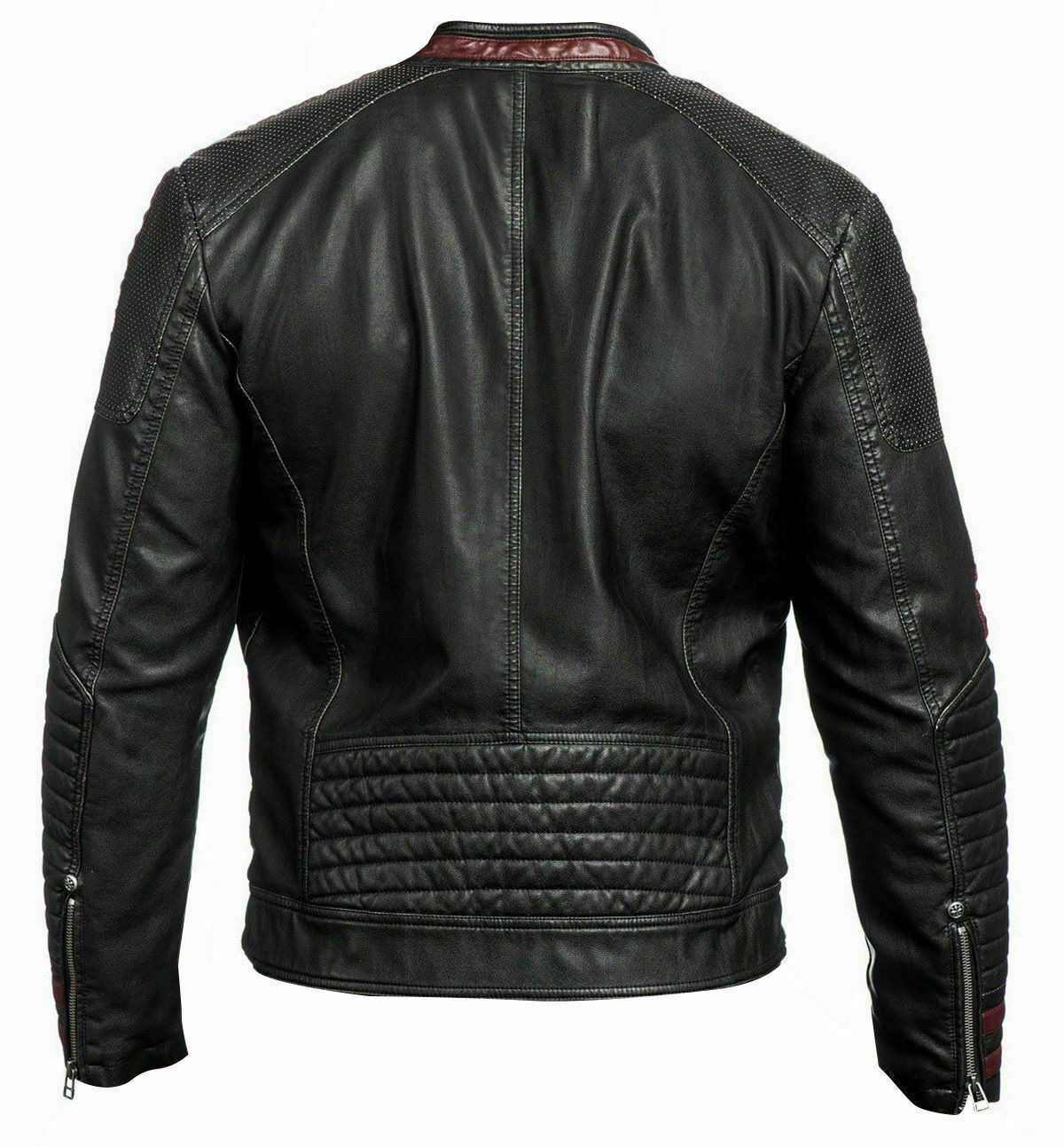 THE KAY'S LEATHER MASS EFFECT 3 N7 MOTORRAD ECHT-LEDER COMMANDER SHEPHERD BIKER JACKE FÜR MÄNNER
