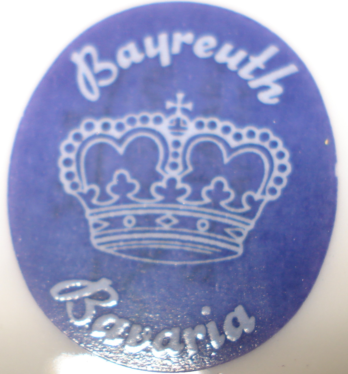 ~MINT~ Vintage Gold Rim BAYREUTH Bavaria HAND PAINTED Portrait Porcelain PLATE