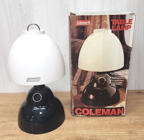コールマン テーブルランプ 5370D190 5370-1900 ビンテージ VTG COLEMAN Green Table Lamp In Box Model 5370-1900 Plastic