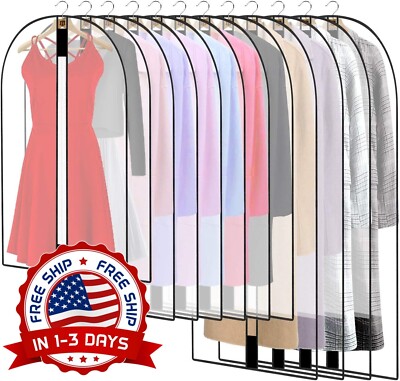 12 Bolsas De Ropa Para Proteger El Polvo Protectores De Ropa Para Almacenamiento