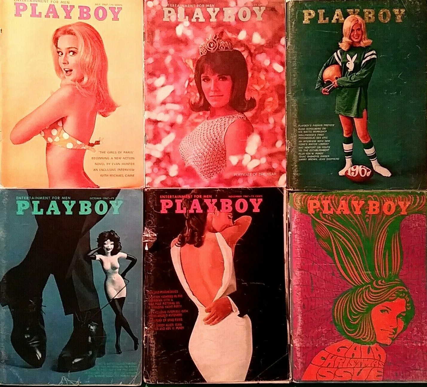 PLAYBOY MAGAZINE, JULY-DEC 1967, 6 ISSUES GOOD-VF CONDITION, w/CENTERFOLDS | eBay PLAYBOY MAGAZINE, JULY-DEC 1967, 6 ISSUES GOOD-VF CONDITION, w/CENTERFOLDS | eBay