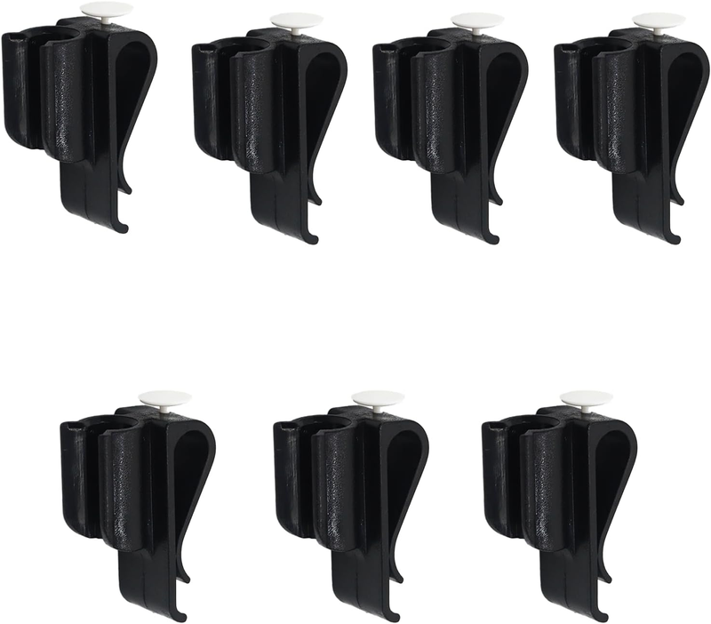 Golf Putter Clip 7 Pack Black Bag Clip Putter Holder Club Pen Holder Organizer