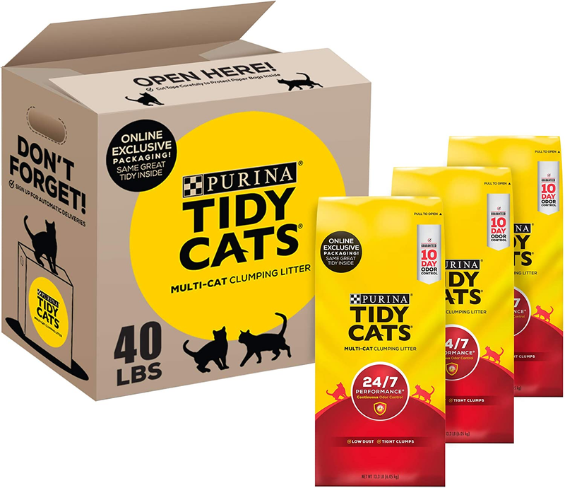 Purina Tidy Cats Clumping Cat Litter, 24/7 Performance Clay 