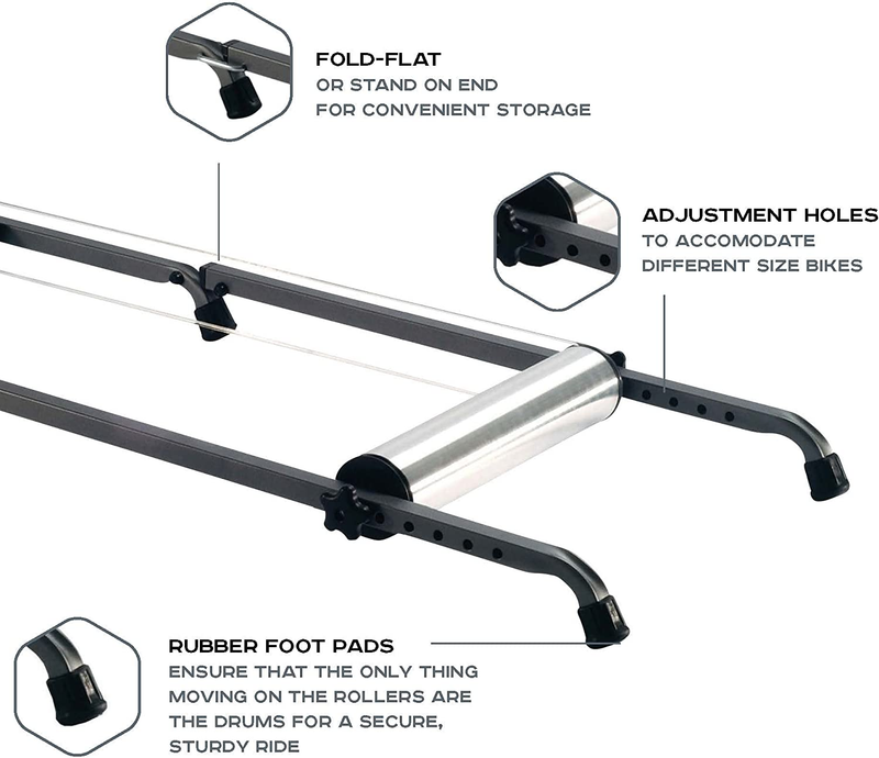 Aluminum Rollers Indoor Bike Resistance Trainer Cycling Exercise Training Enhanc