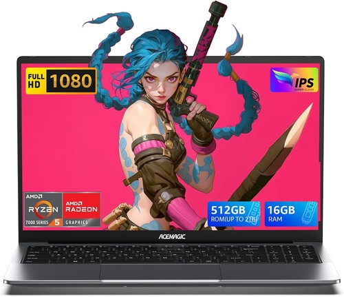 ACEMAGIC LX15 Pro Laptop:AMD Ryzen 5 7430U,16GB/512GB,15.6