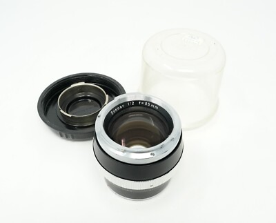 Carl Zeiss Sonnar 85mm F2 Black/Chrome Lens Contarex Mount