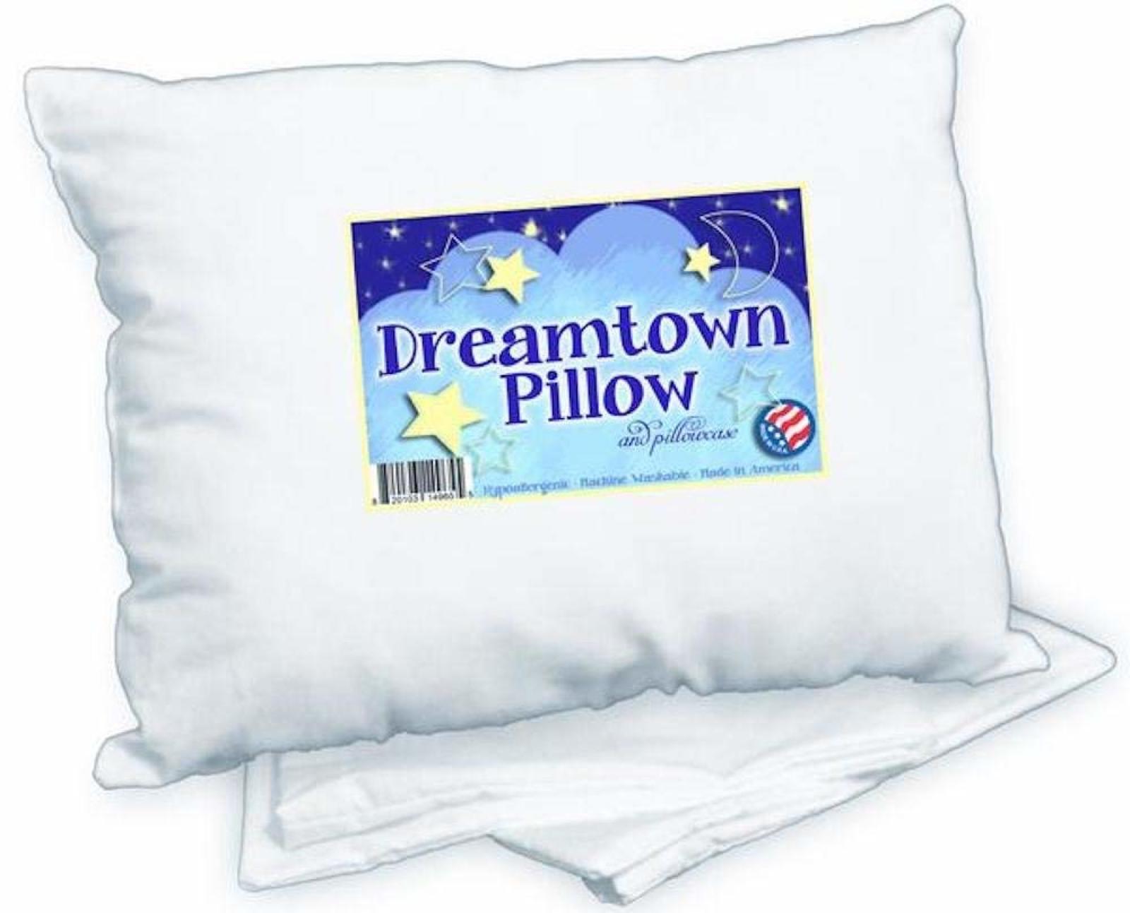 14x19 Toddler Pillow Dreamtown Kids White Small Cotton With