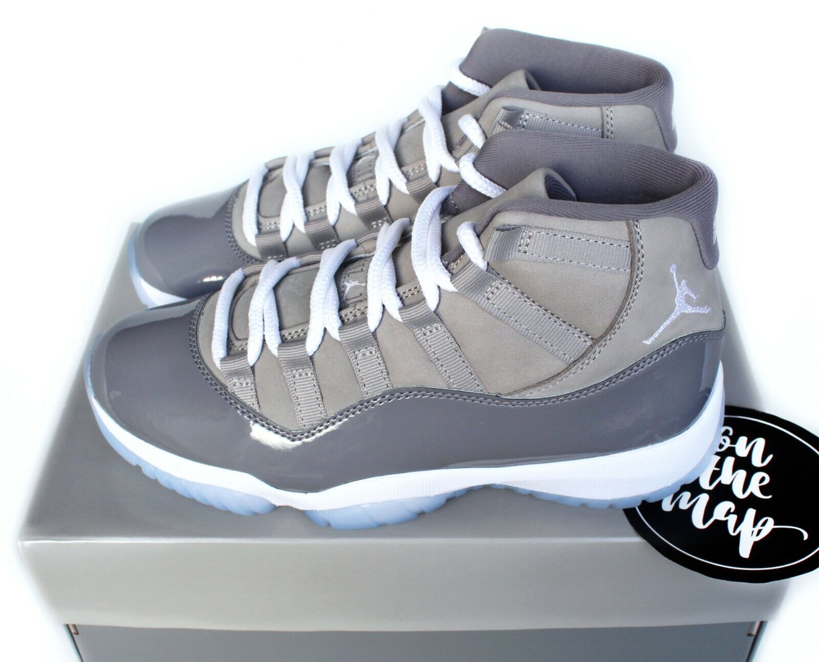 Nike Air Jordan 11 XI Retro Cool Grey Patent 2021 UK 4.5 US Nike Air Jordan 11 XI Retro Cool Grey Patent 2021 UK 4.5 US