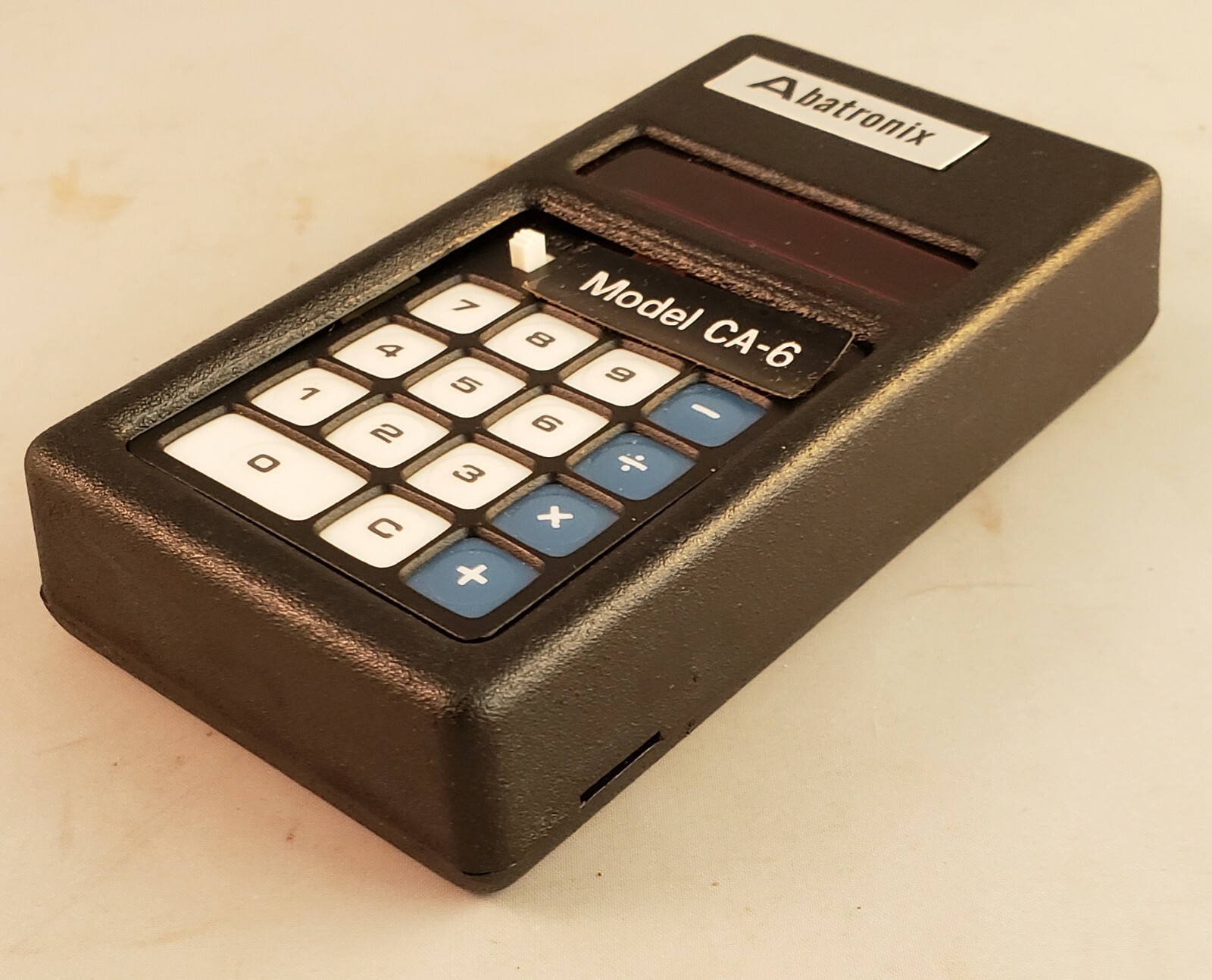 Rare Vintage ABATRONIX 676 CA-6 Shirt Pocket Calculator w/ Box - Barely Used USA