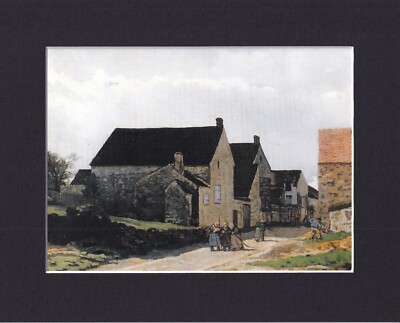 8X10'' Matted Print Art Picture: Alfred Sisley, Women Going to the Woods
