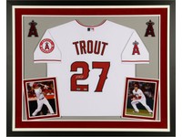 mike trout framed jersey