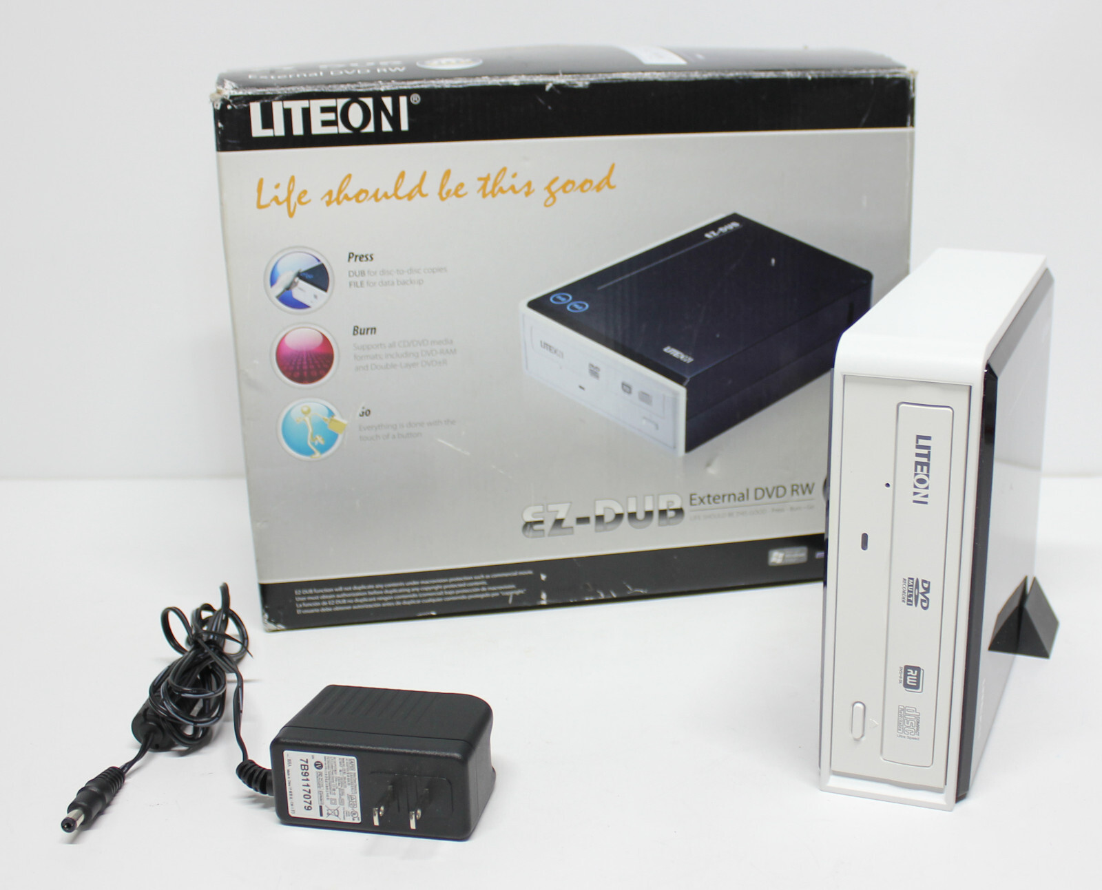 LiteOn External USB 2.0 DVD/CD Burner Rewritable Drive