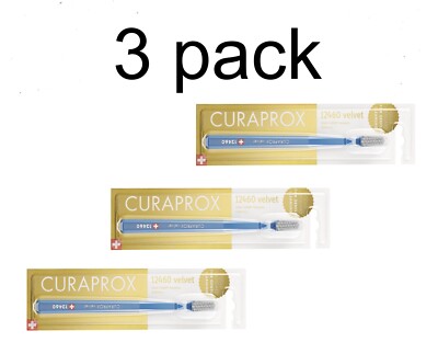 3 x CURAPROX CS 12460 VELVET  extremely soft toothbrush