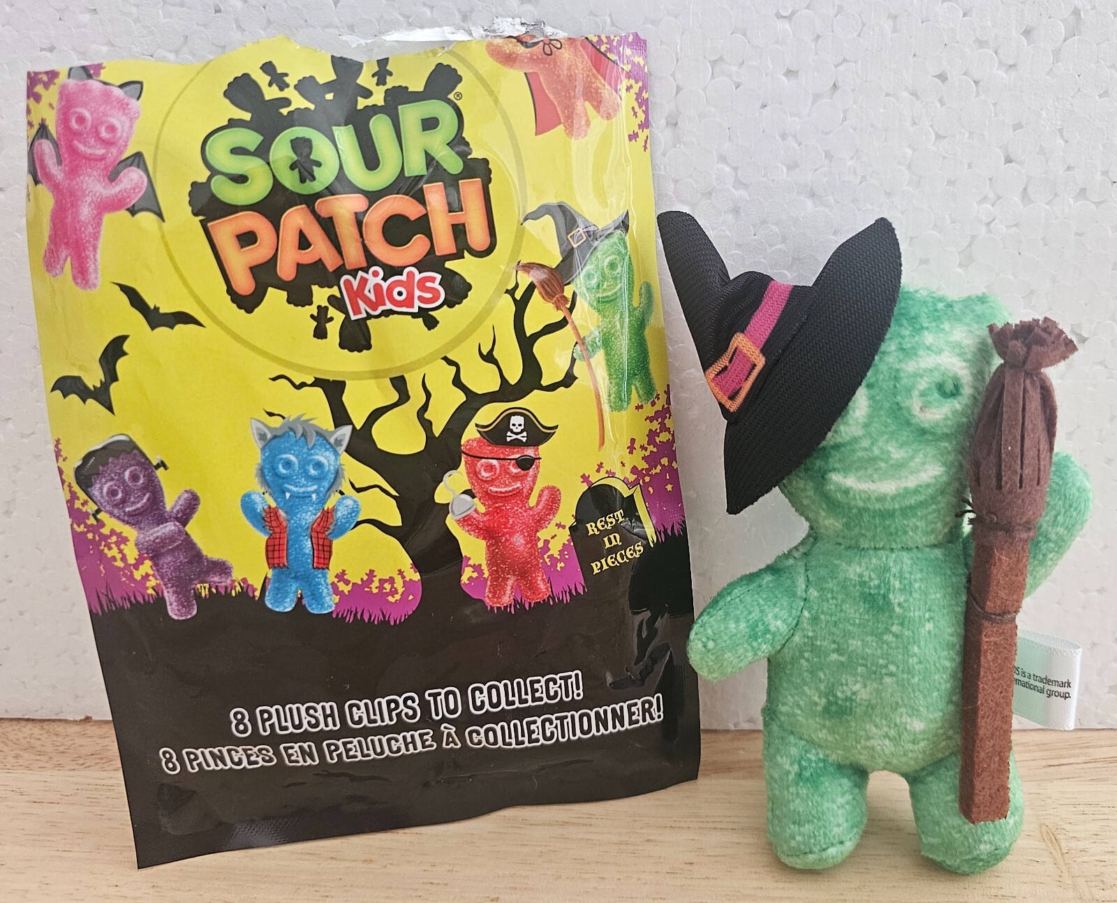 Sour Patch Kids Green Witch Halloween Plush Keychain Clip | eBay