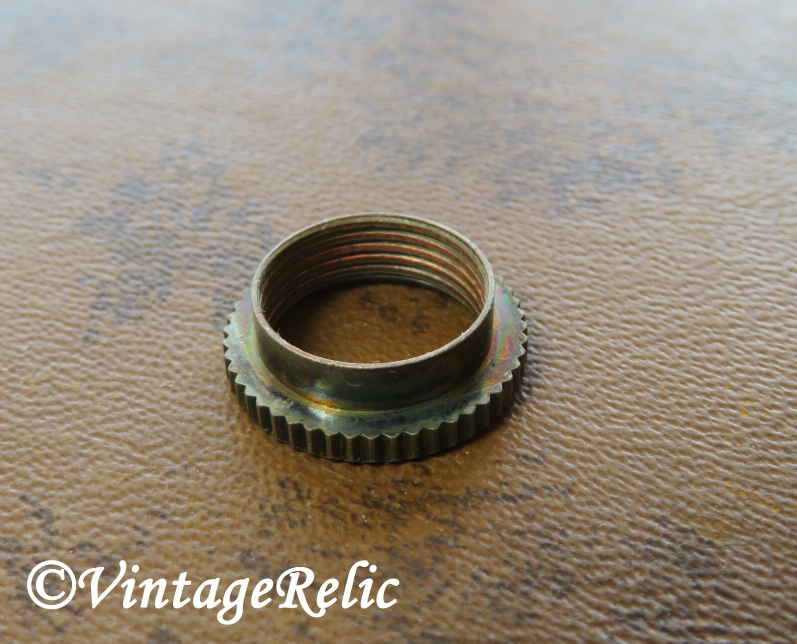 aged Knurled deep nut for Switchcraft USA toggle switch vintage Gibson style