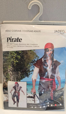 Jadeo Pirat Kostüm Fasching Halloween Größe XL