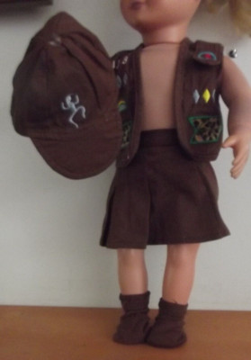 Girl Scout Doll Uniform For 18'' Emily Rose OG AG  Brownie GS Outfit