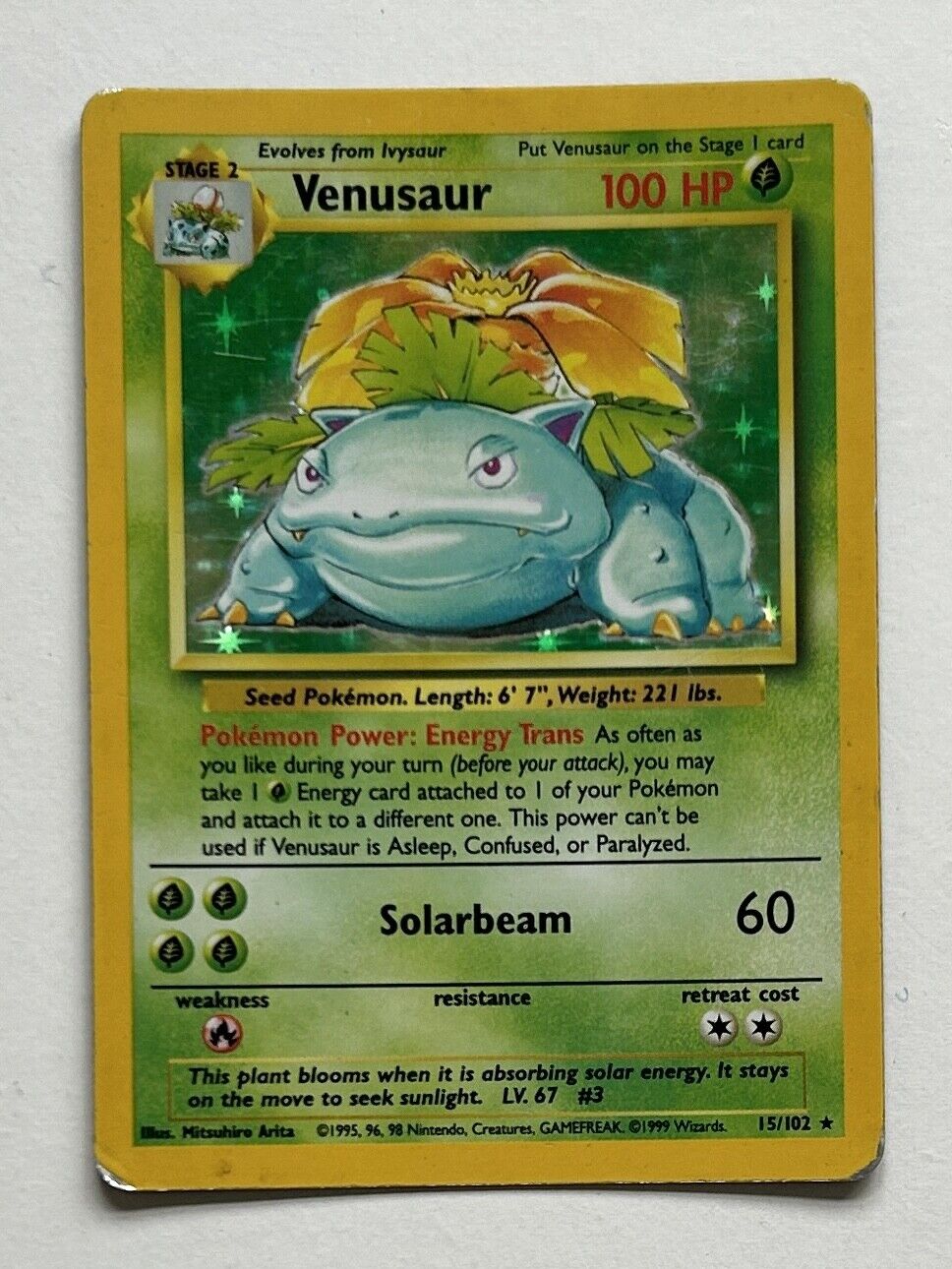 Card:15/102 Venusaur Holo - Base Set:Pokemon Cards Holo/Rare - You Choose - WOTC - Base set - Fossil - Team Rocket +