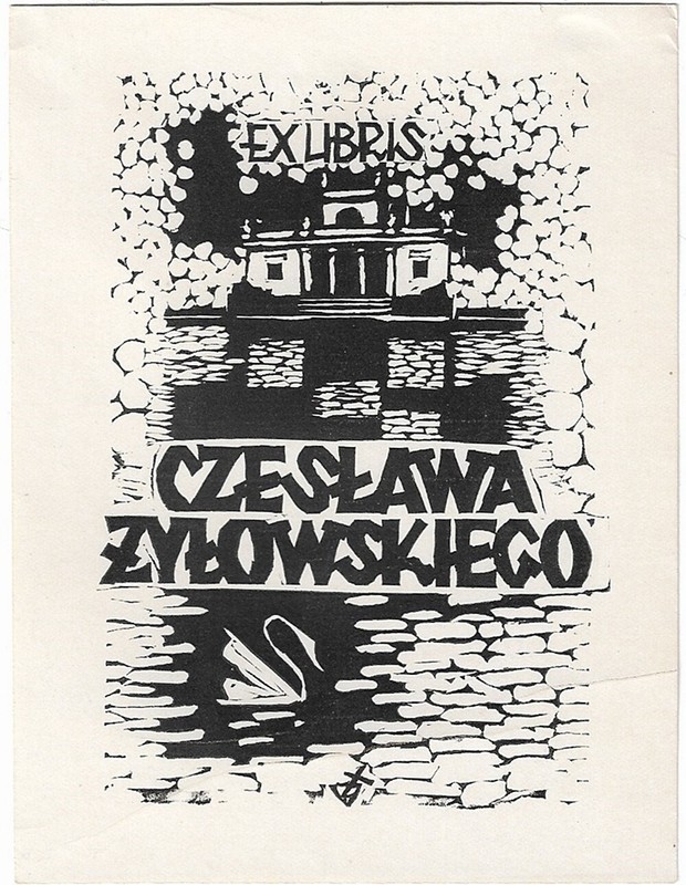 Kazimierz Nekanda-Trepka: Exlibris FÃ¼R Czeslawa Zylowskiego; Teich Mit Schwan