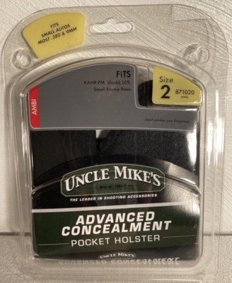 Uncle Mike's Advanced Concealment Pocket Holster Size 2 .380 & 9MM - NEW IN BOX