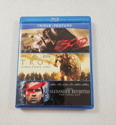 300 / Troy (Director's Cut) / Alexander Revisited: the Final Cut (Blu-ray, 2004)