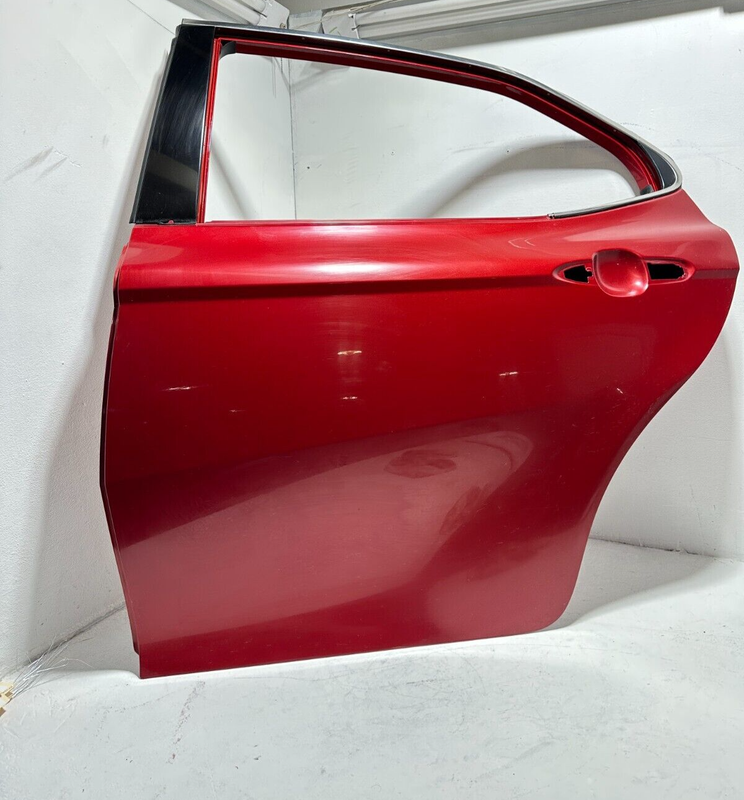 Used TOYOTA CAMRY REAR LEFT DRIVER SIDE DOOR SHELL PANEL RED 3U5 2018-2024 OEM